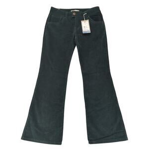 Vtg Y2K Levi's Flare 515 Jeans Green Corduroy Women's‎ 8P Mid-rise Stretch NEW